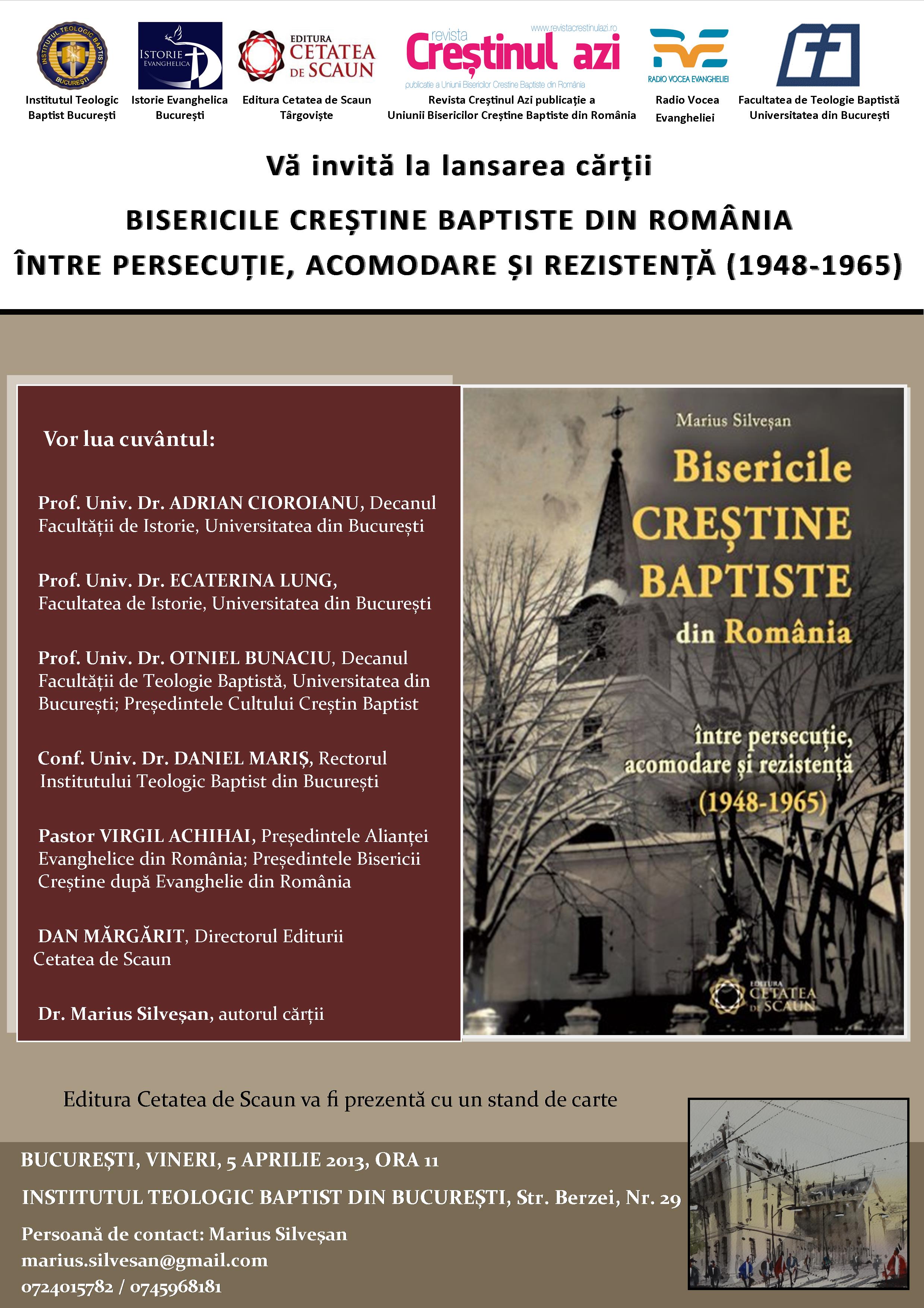 Afis lansare carte BCB din Romania 1948-1965(7) umbra cadru text